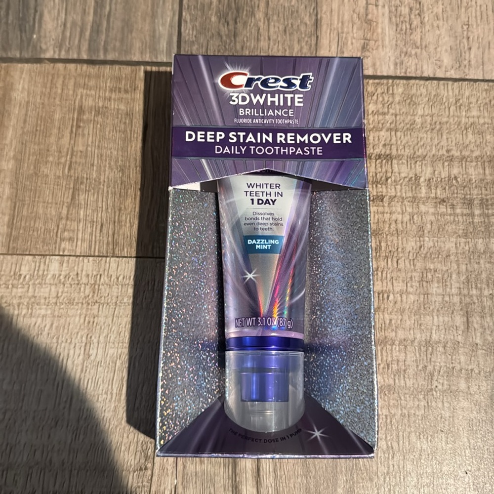Crest 3D White Deep Stain Remover Daily Toothpaste Dazzling Mint